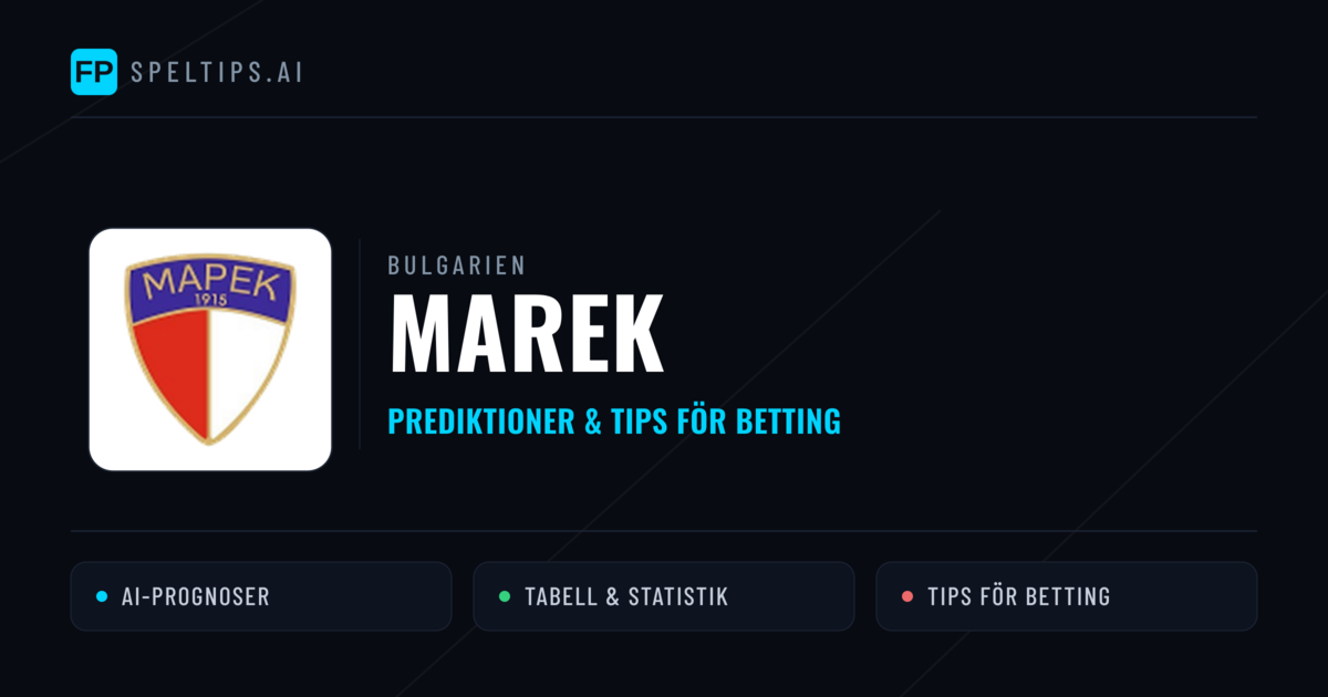 Marek Prognoser & Statistik
