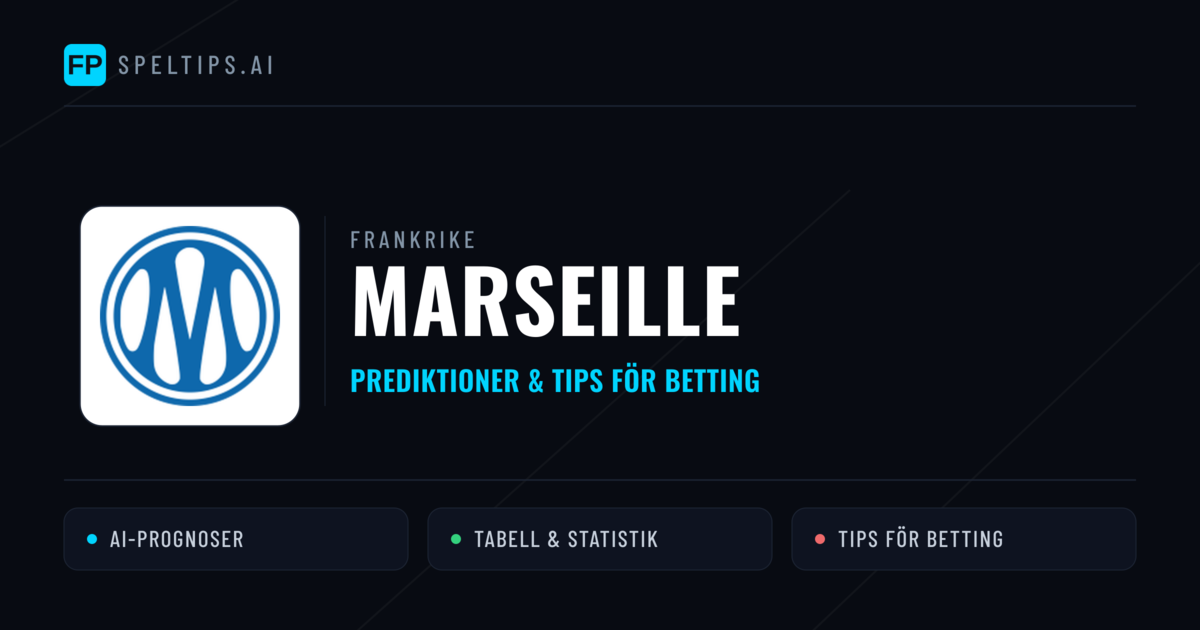 Marseille Prognoser & Statistik
