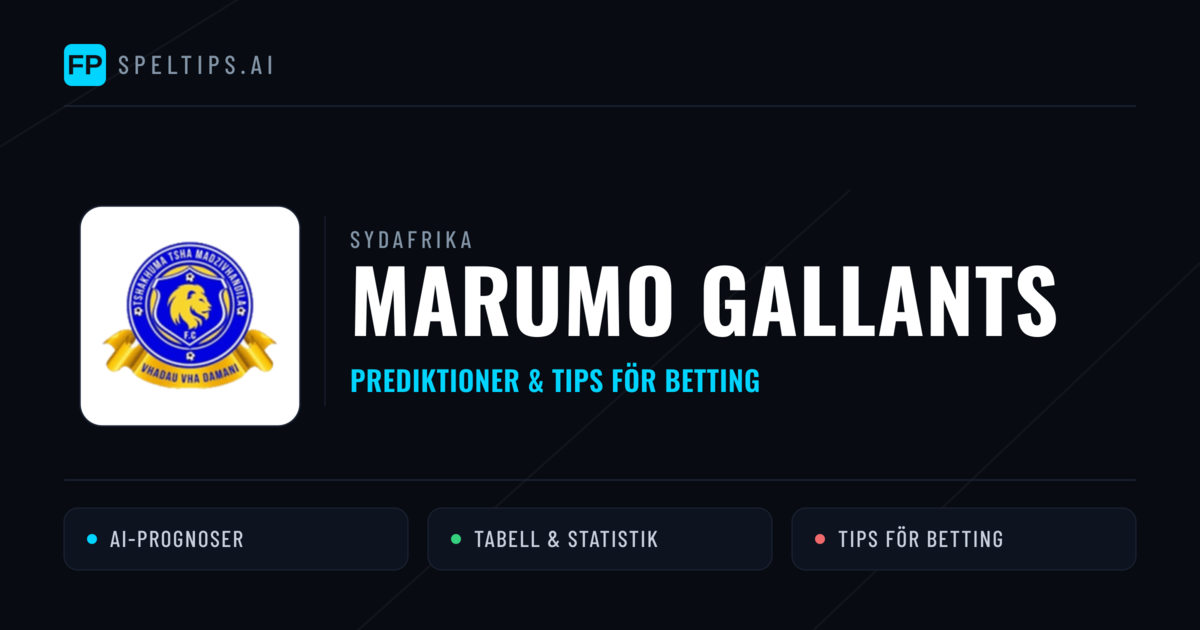 Marumo Gallants Prognoser & Statistik