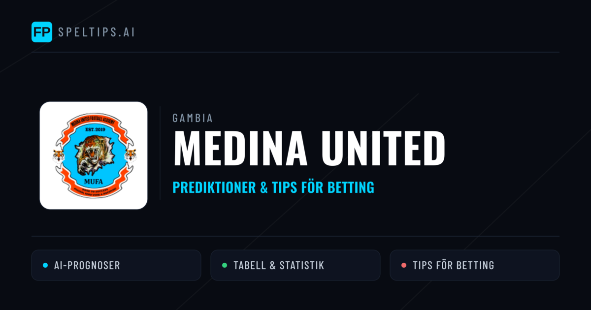 Medina United Prognoser & Statistik