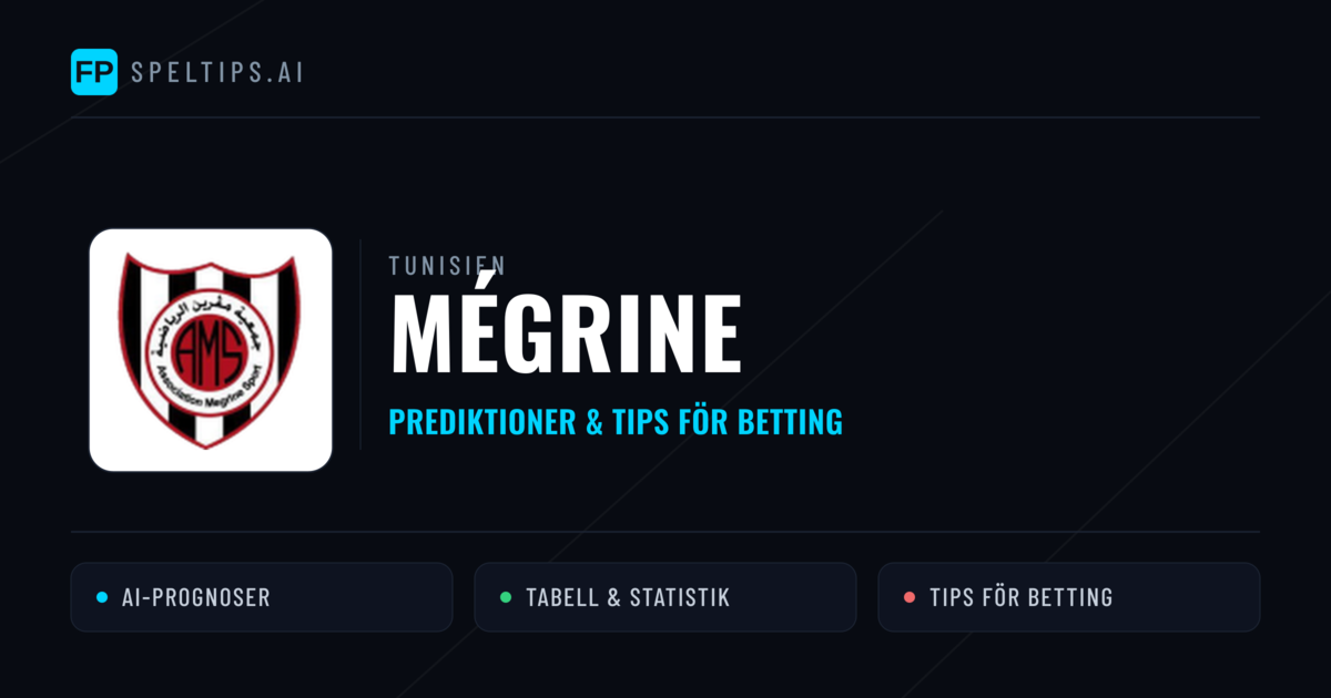 Mégrine Prognoser & Statistik