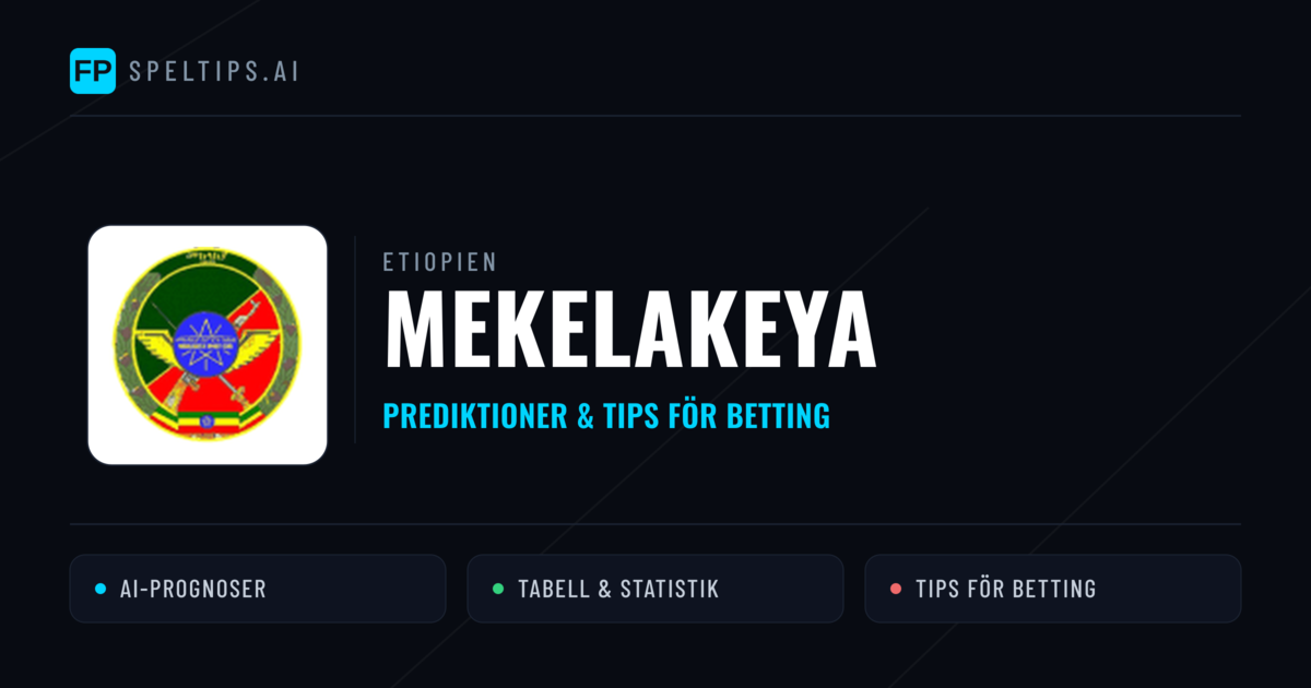 Mekelakeya Prognoser & Statistik