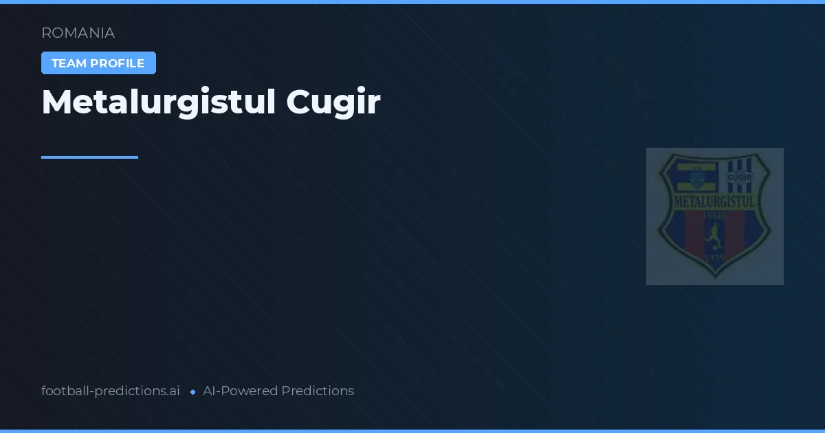 Metalurgistul Cugir Prognoser & Statistik