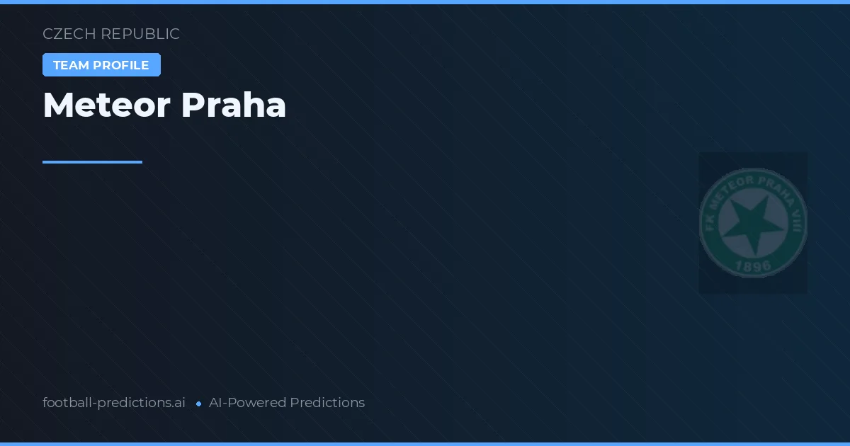 Meteor Praha Prognoser & Statistik