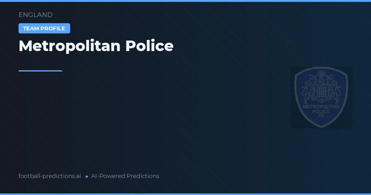 Metropolitan Police Prognoser & Statistik