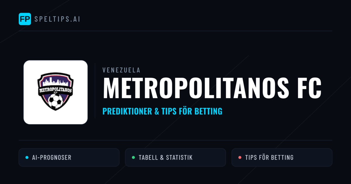 Metropolitanos FC Prognoser & Statistik