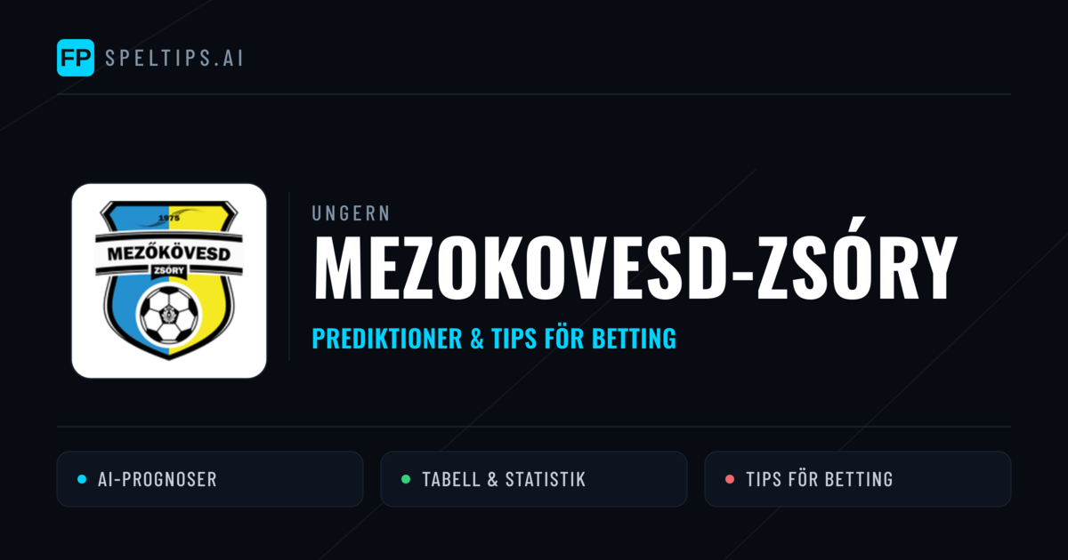 Mezokovesd-Zsóry Prognoser & Statistik