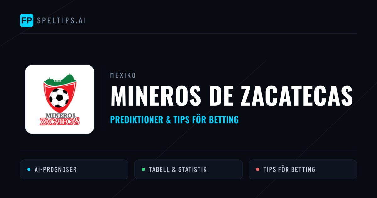 Mineros de Zacatecas Prognoser & Statistik