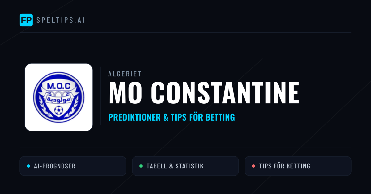 MO Constantine Prognoser & Statistik