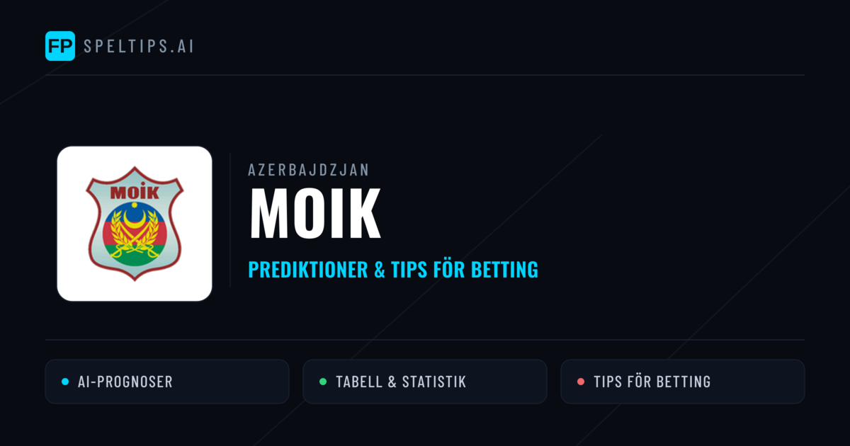 MOIK Prognoser & Statistik