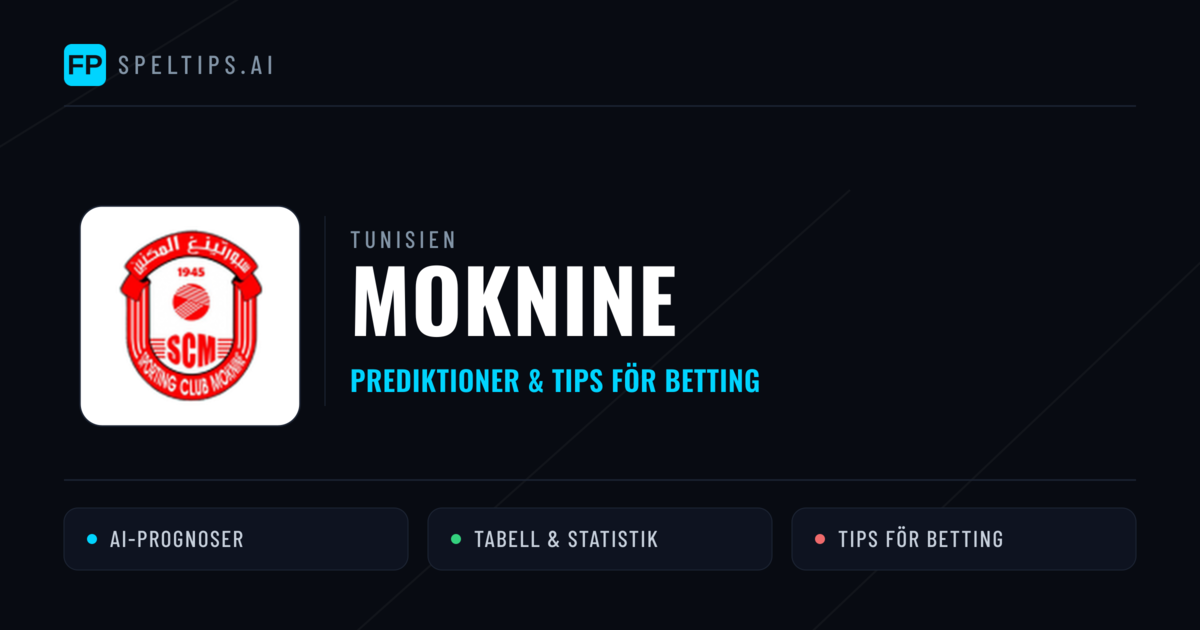 Moknine Prognoser & Statistik