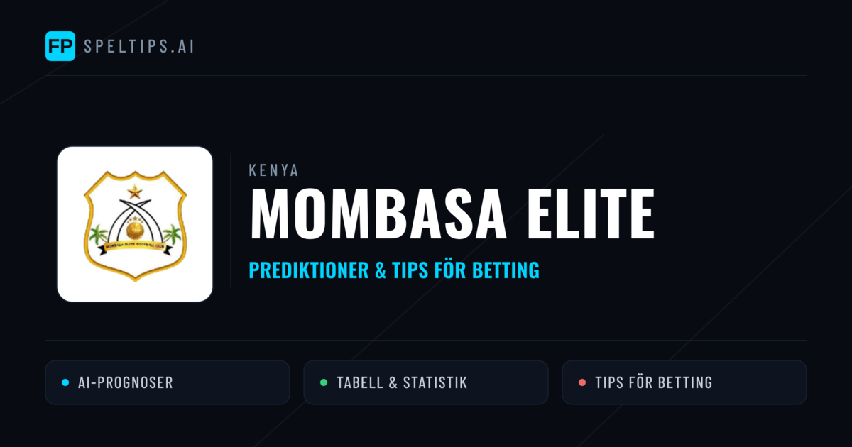 Mombasa Elite Prognoser & Statistik