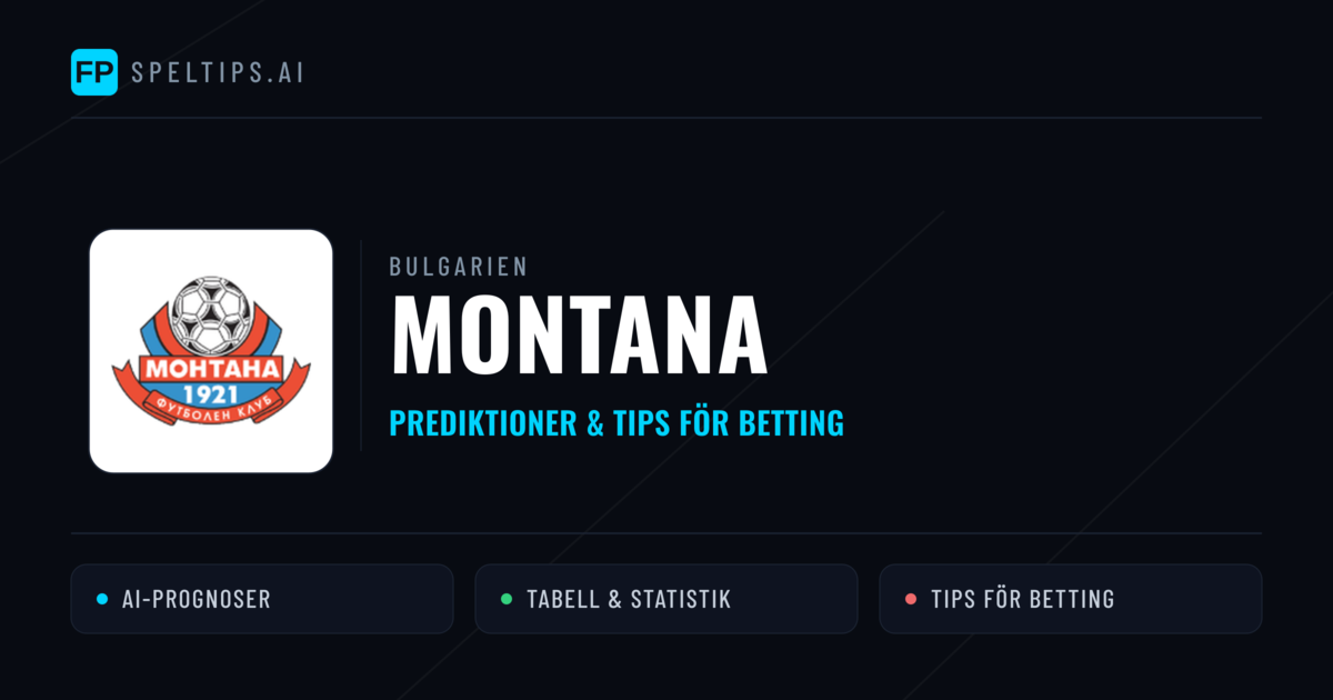 Montana Prognoser & Statistik