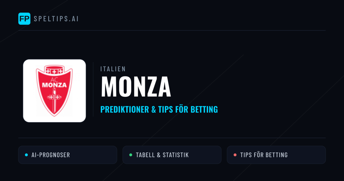 Monza Prognoser & Statistik