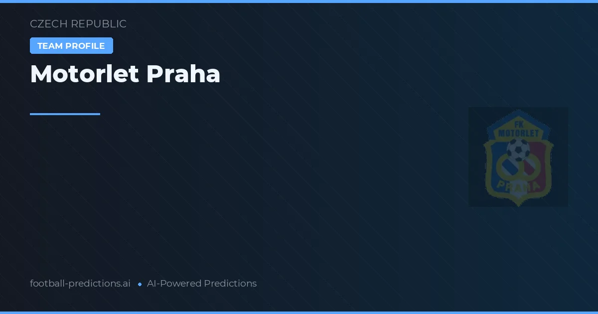 Motorlet Praha Prognoser & Statistik