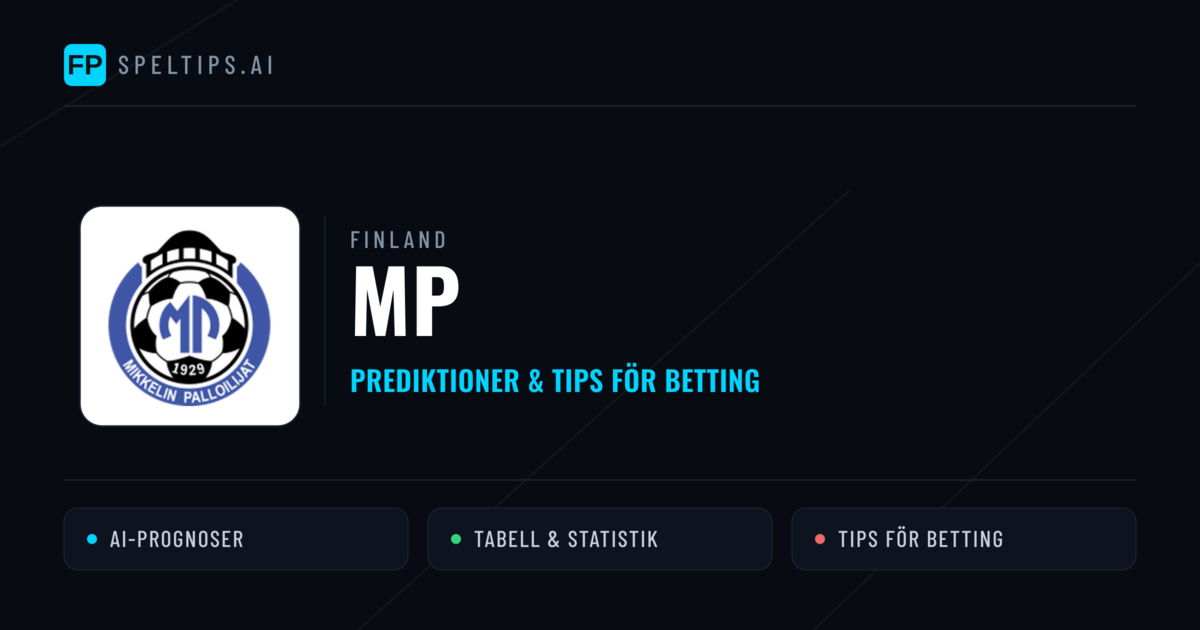MP Prognoser & Statistik