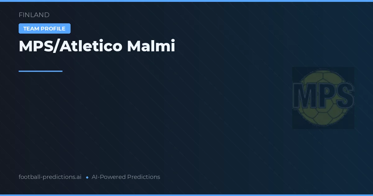 MPS/Atletico Malmi Prognoser & Statistik