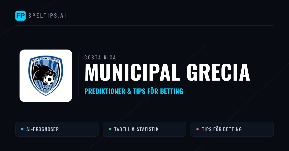 Municipal Grecia Prognoser & Statistik