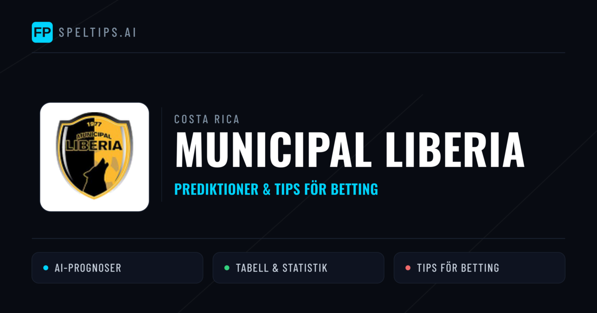 Municipal Liberia Prognoser & Statistik