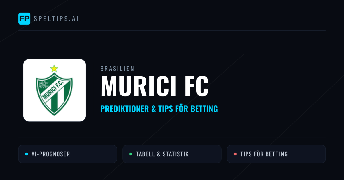 Murici FC Prognoser & Statistik
