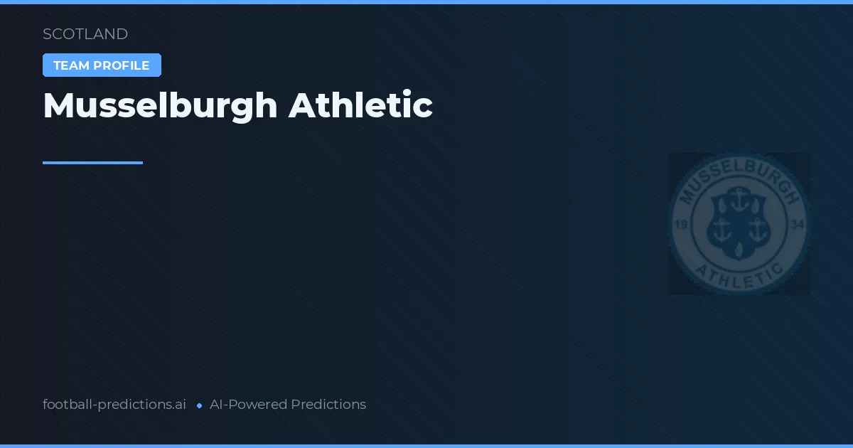 Musselburgh Athletic Prognoser & Statistik