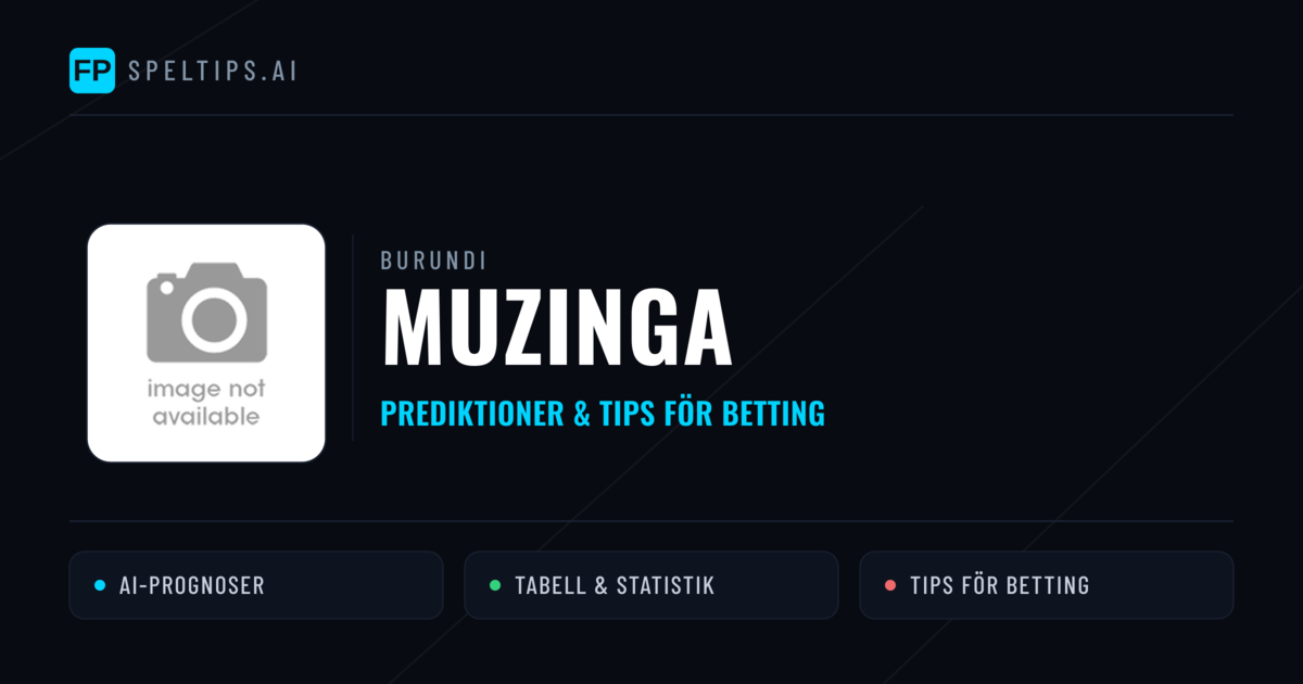 Muzinga Prognoser & Statistik