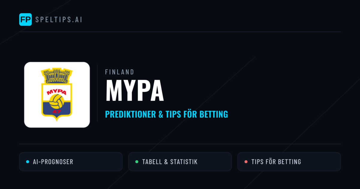 MyPa Prognoser & Statistik