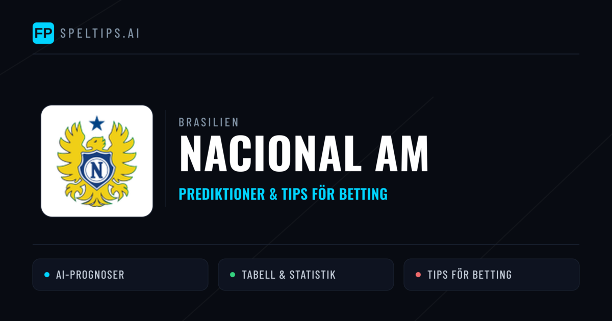 Nacional AM Prognoser & Statistik