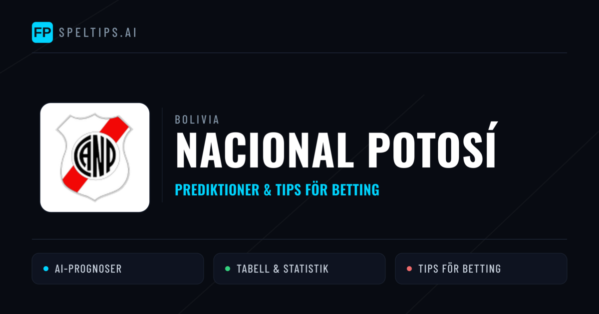 Nacional Potosí Prognoser & Statistik