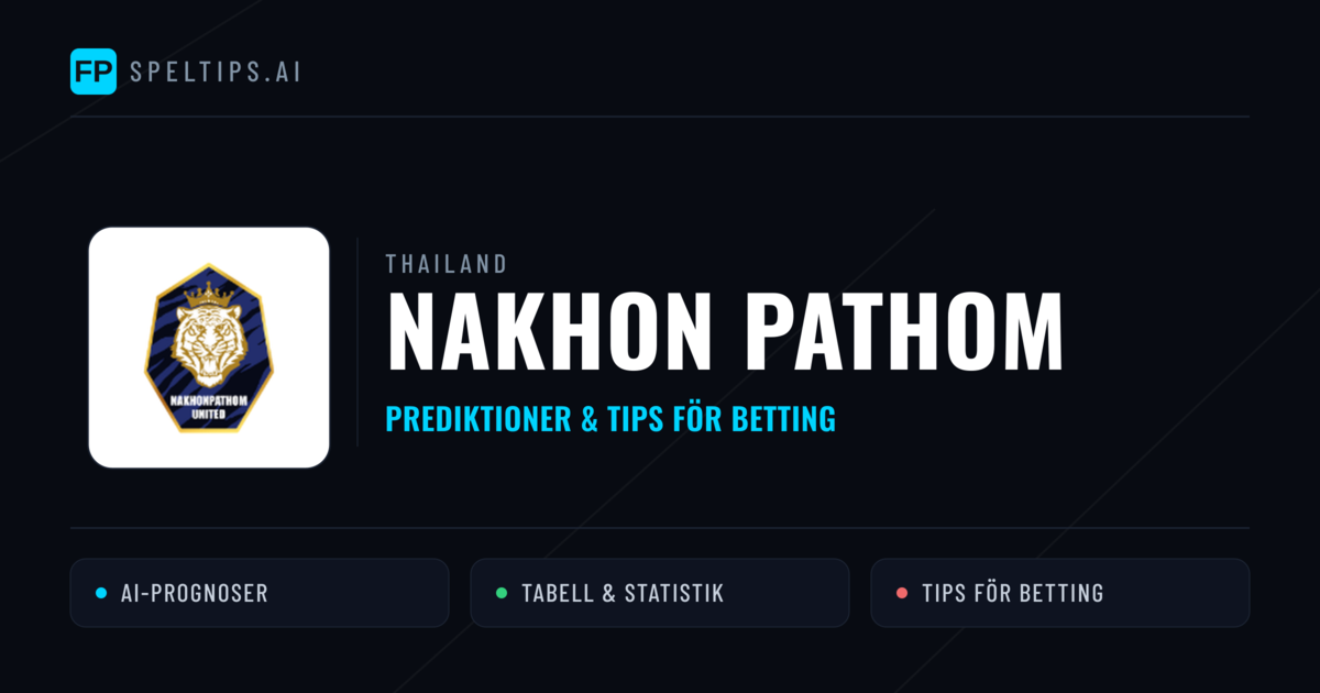 Nakhon Pathom Prognoser & Statistik