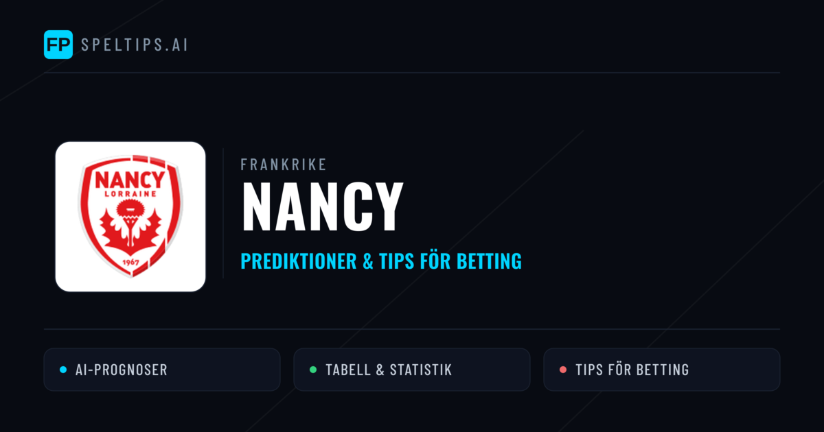 Nancy Prognoser & Statistik