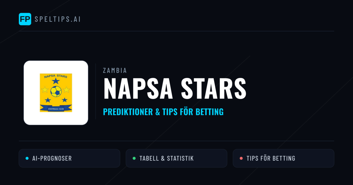 NAPSA Stars Prognoser & Statistik
