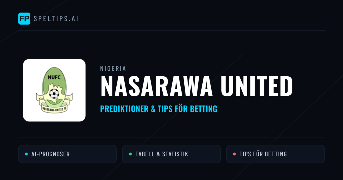 Nasarawa United Prognoser & Statistik