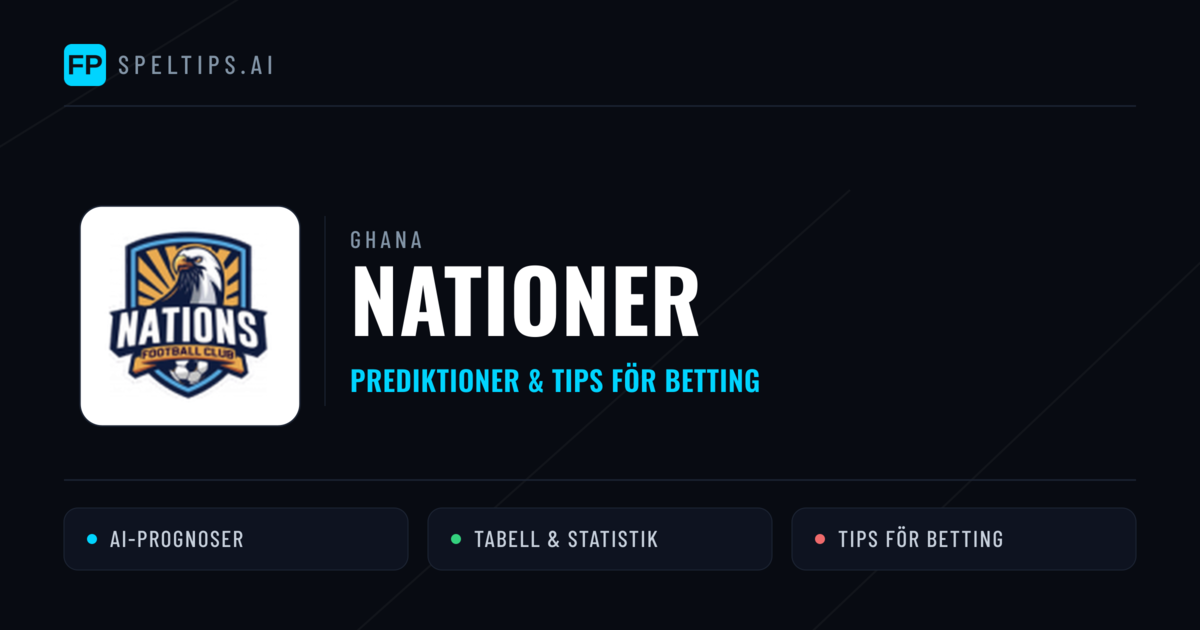 Nationer Prognoser & Statistik