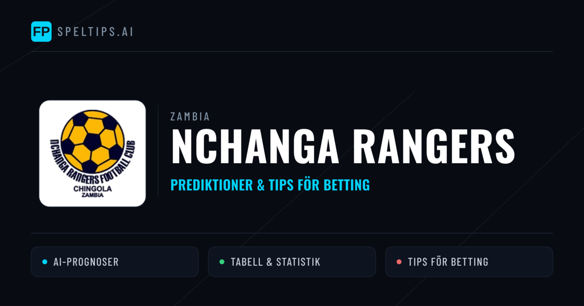 Nchanga Rangers Prognoser & Statistik