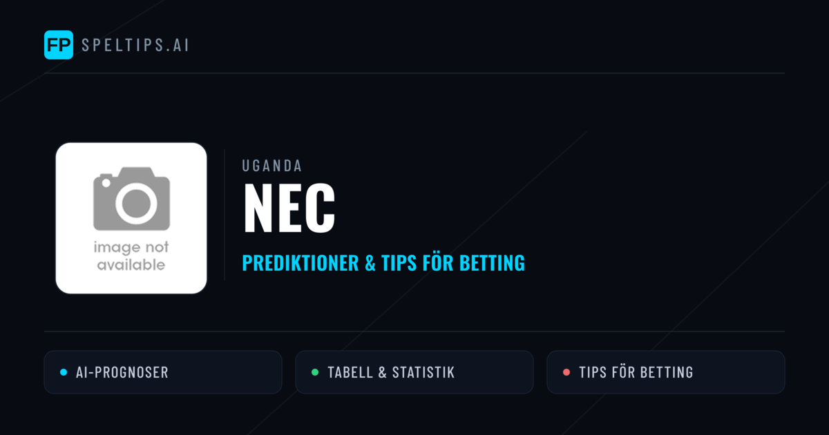 NEC Prognoser & Statistik