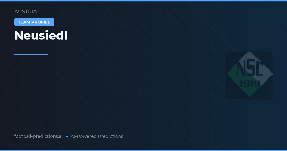 Neusiedl Prognoser & Statistik