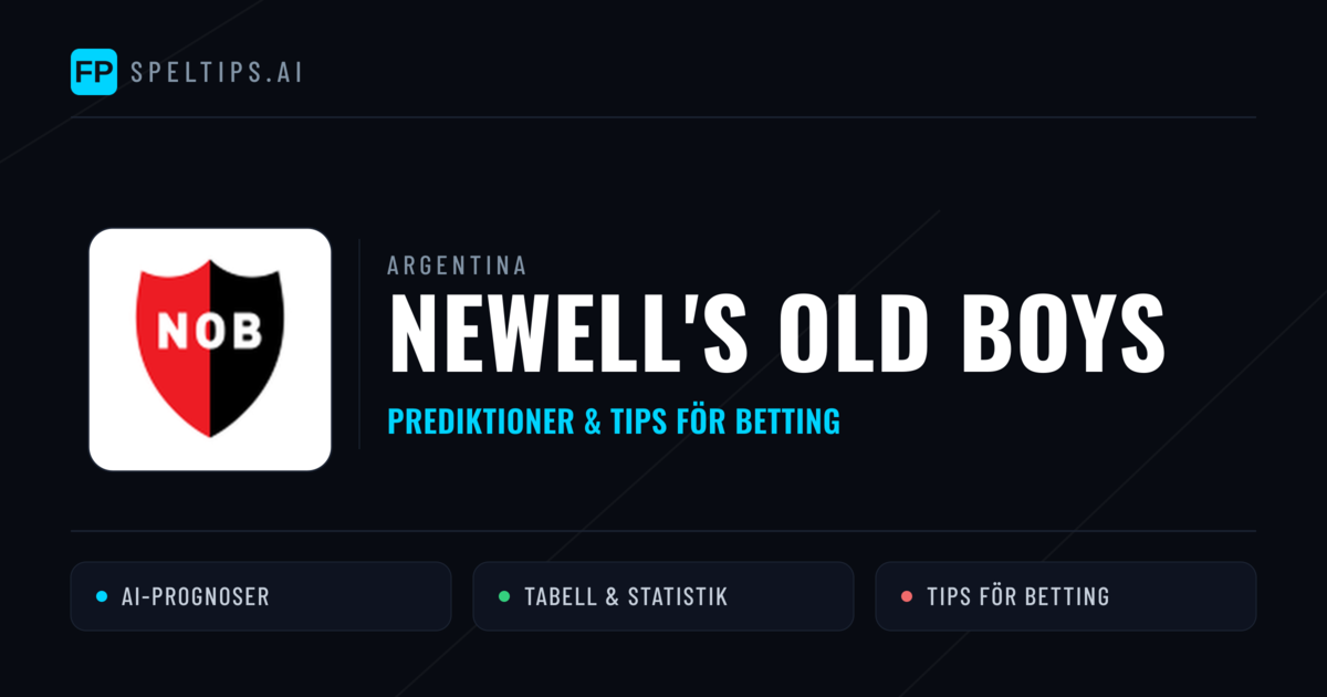 Newell's Old Boys Prognoser & Statistik