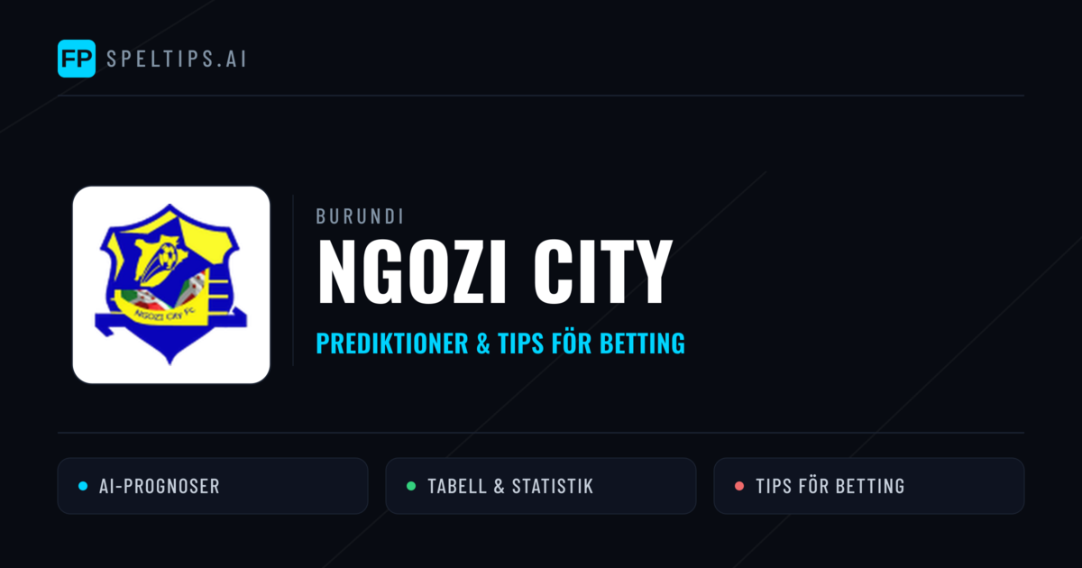 Ngozi City Prognoser & Statistik