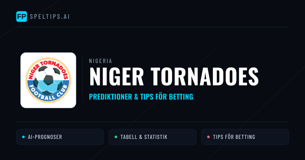 Niger Tornadoes Prognoser & Statistik