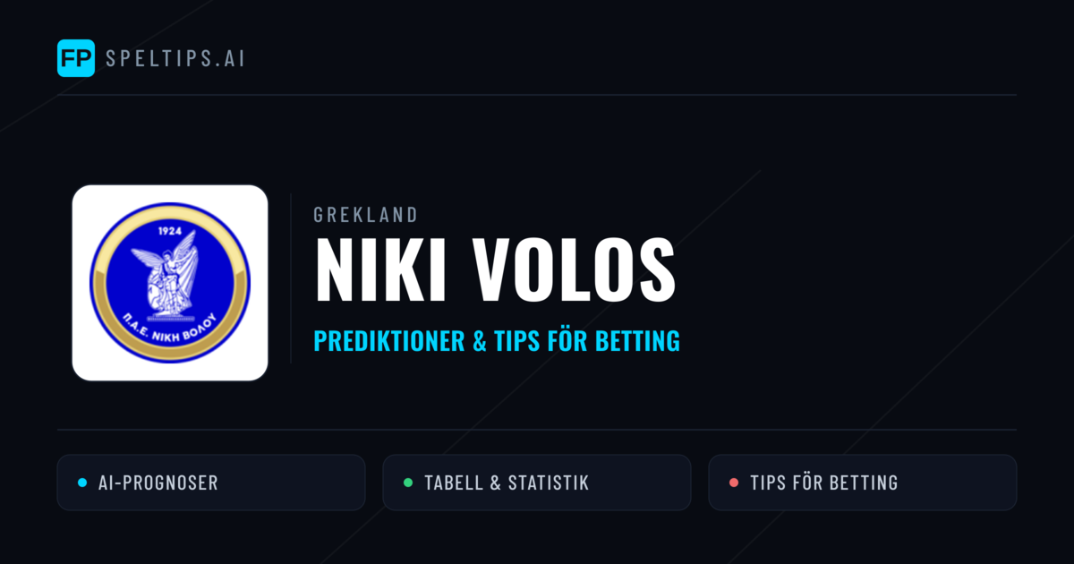 Niki Volos Prognoser & Statistik