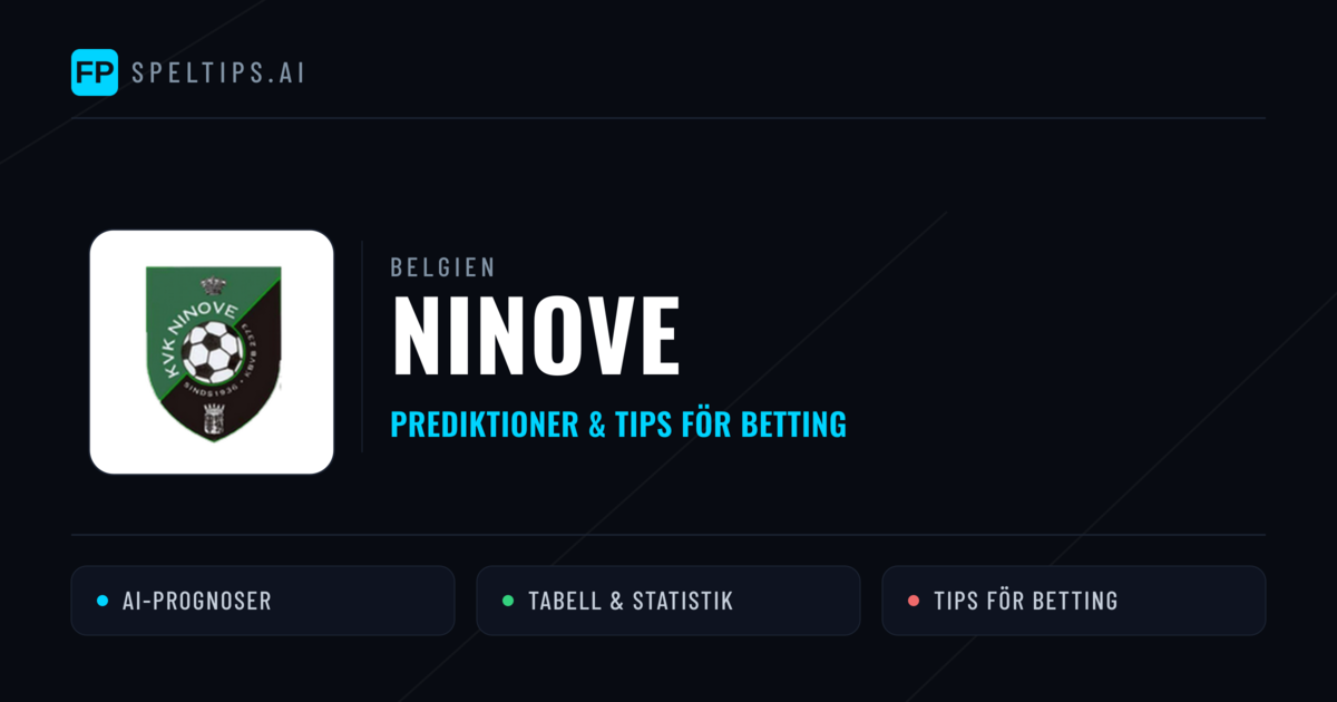 Ninove Prognoser & Statistik