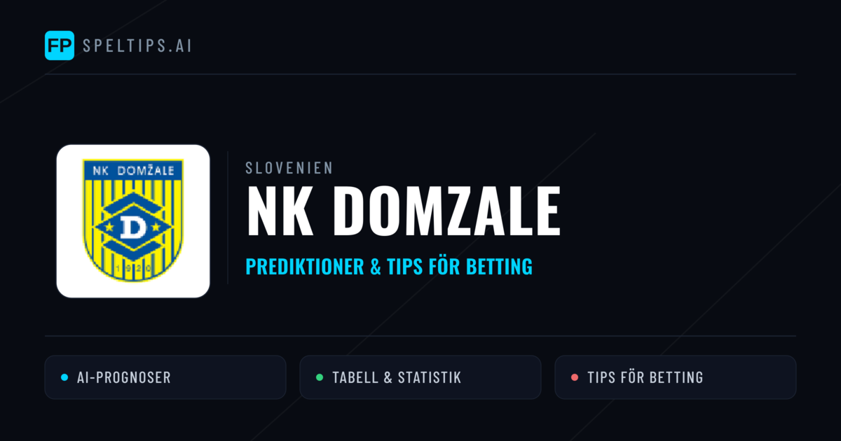 NK Domzale Prognoser & Statistik