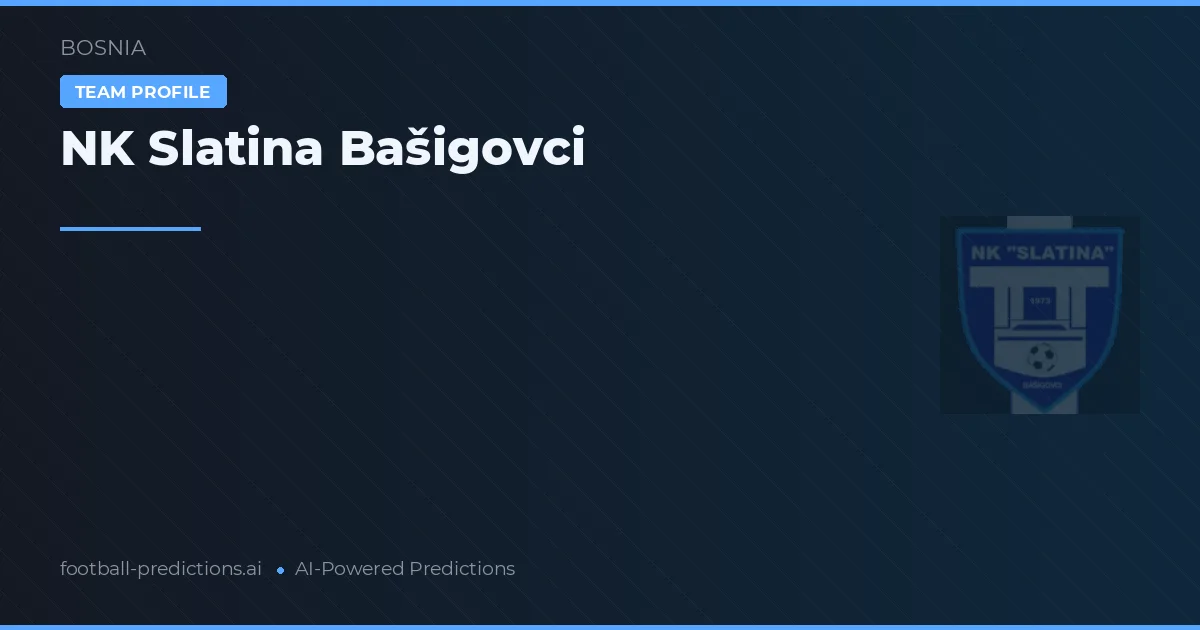 NK Slatina Bašigovci Prognoser & Statistik