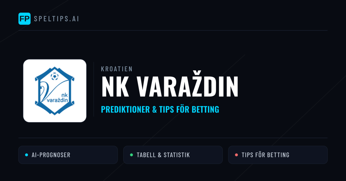 NK Varaždin Prognoser & Statistik