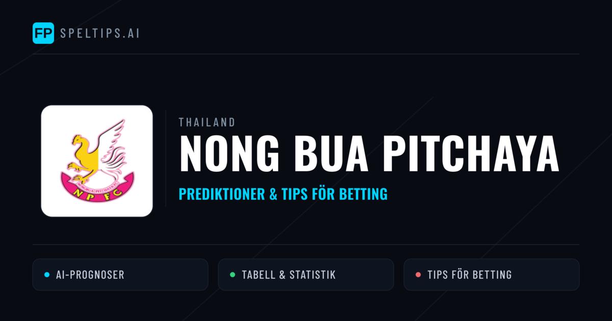 Nong Bua Pitchaya Prognoser & Statistik