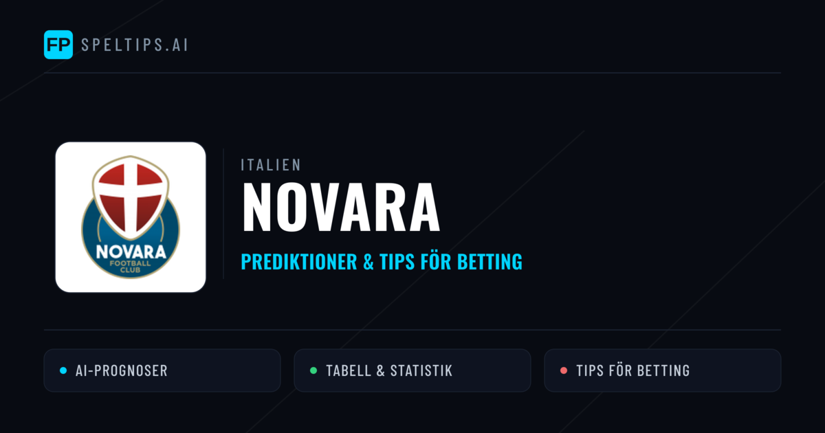 Novara Prognoser & Statistik