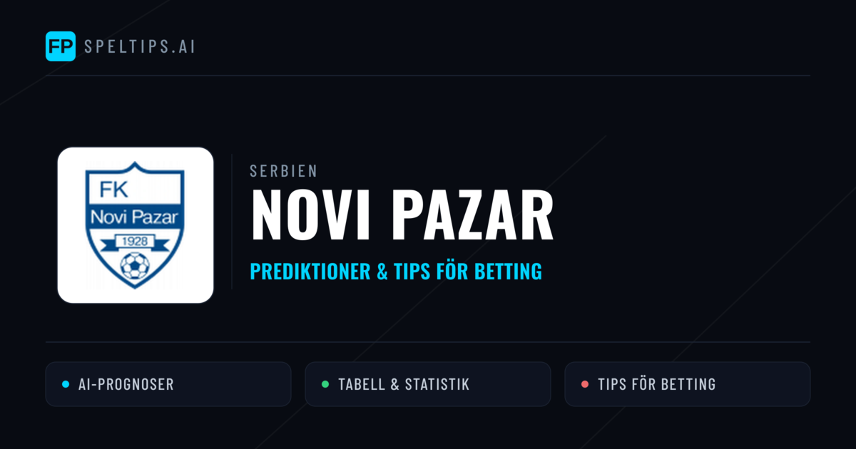 Novi Pazar Prognoser & Statistik