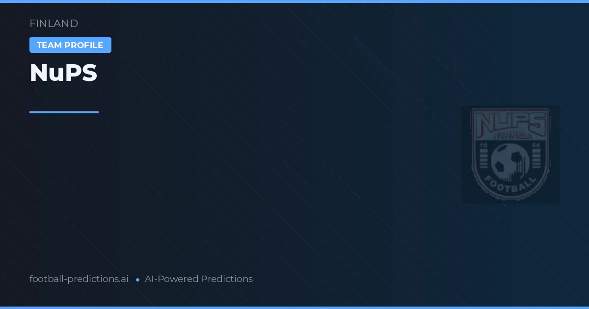 NuPS Prognoser & Statistik