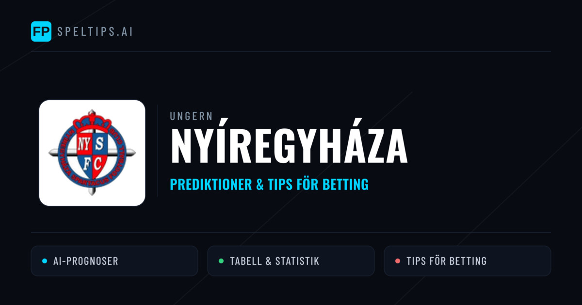Nyíregyháza Prognoser & Statistik